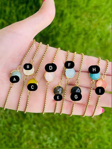 SS Stone Adjustable Bracelets
