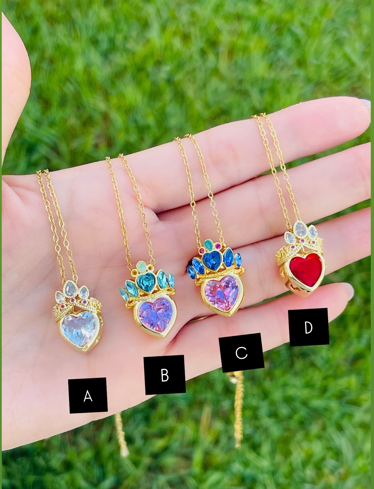 Crown Heart Chain