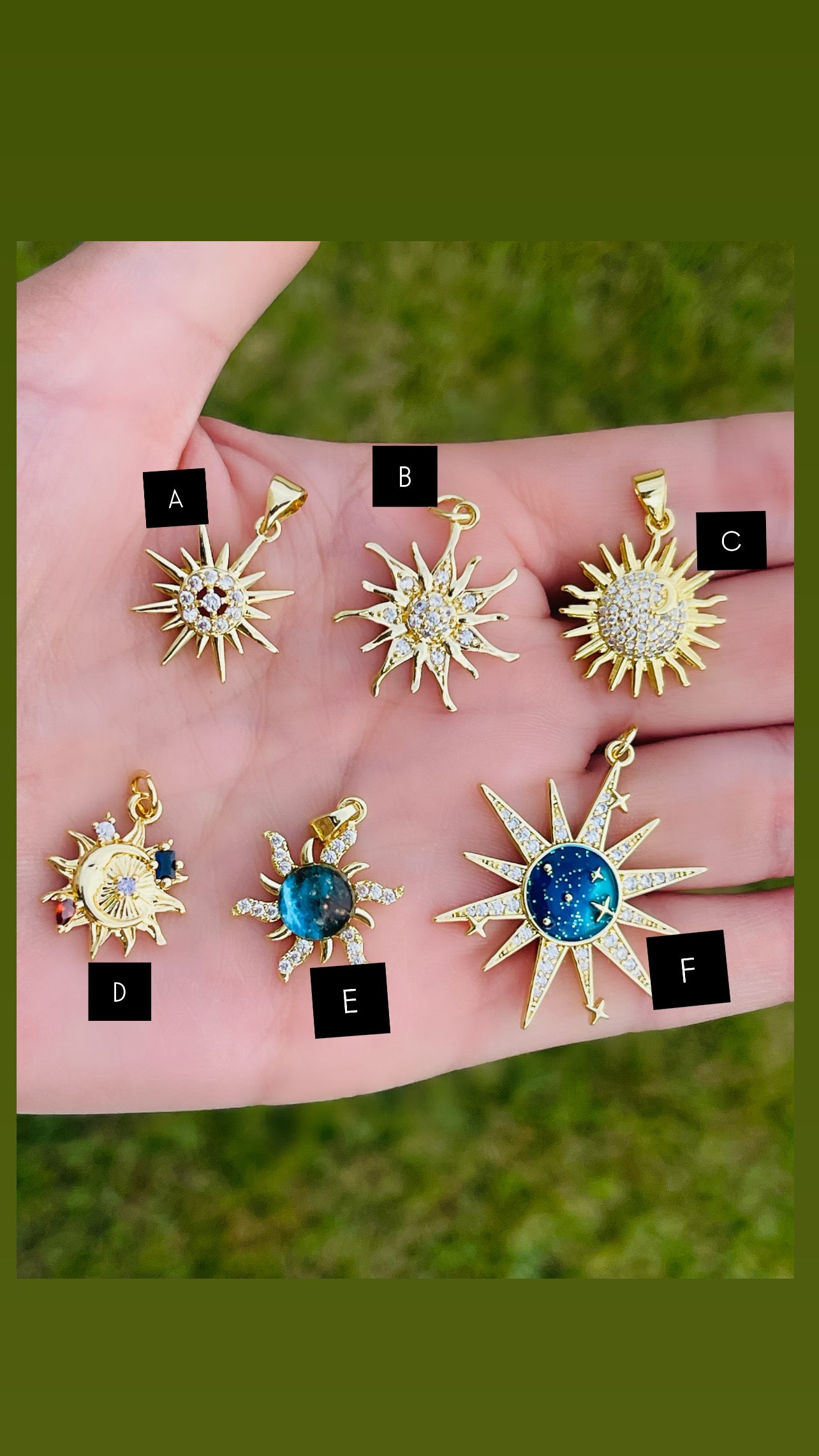 Bright Sun Charms