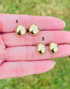 Round or Oval Earring
