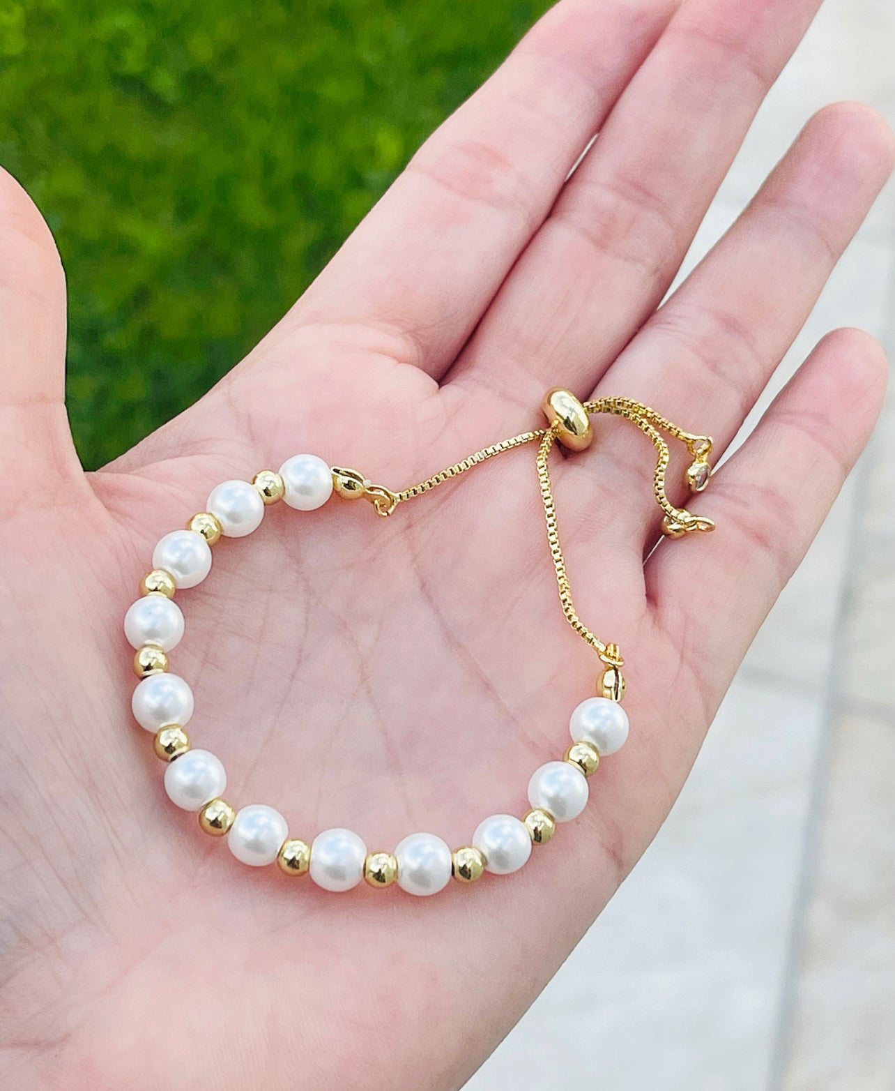 Golden • Pearl Bracelets