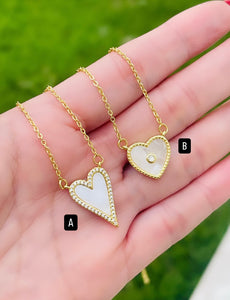 Pearl Heart Chain