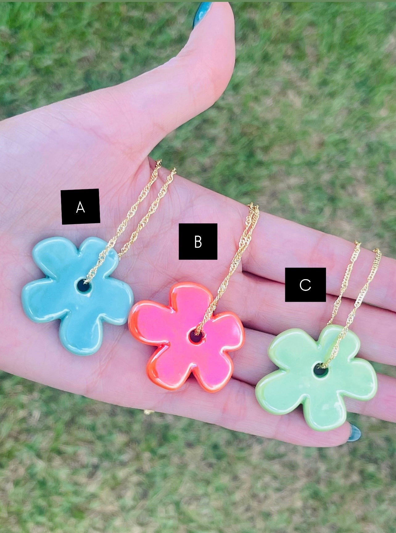 Crystal Flower Chain