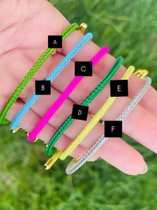 Cord Adjustable Bracelets