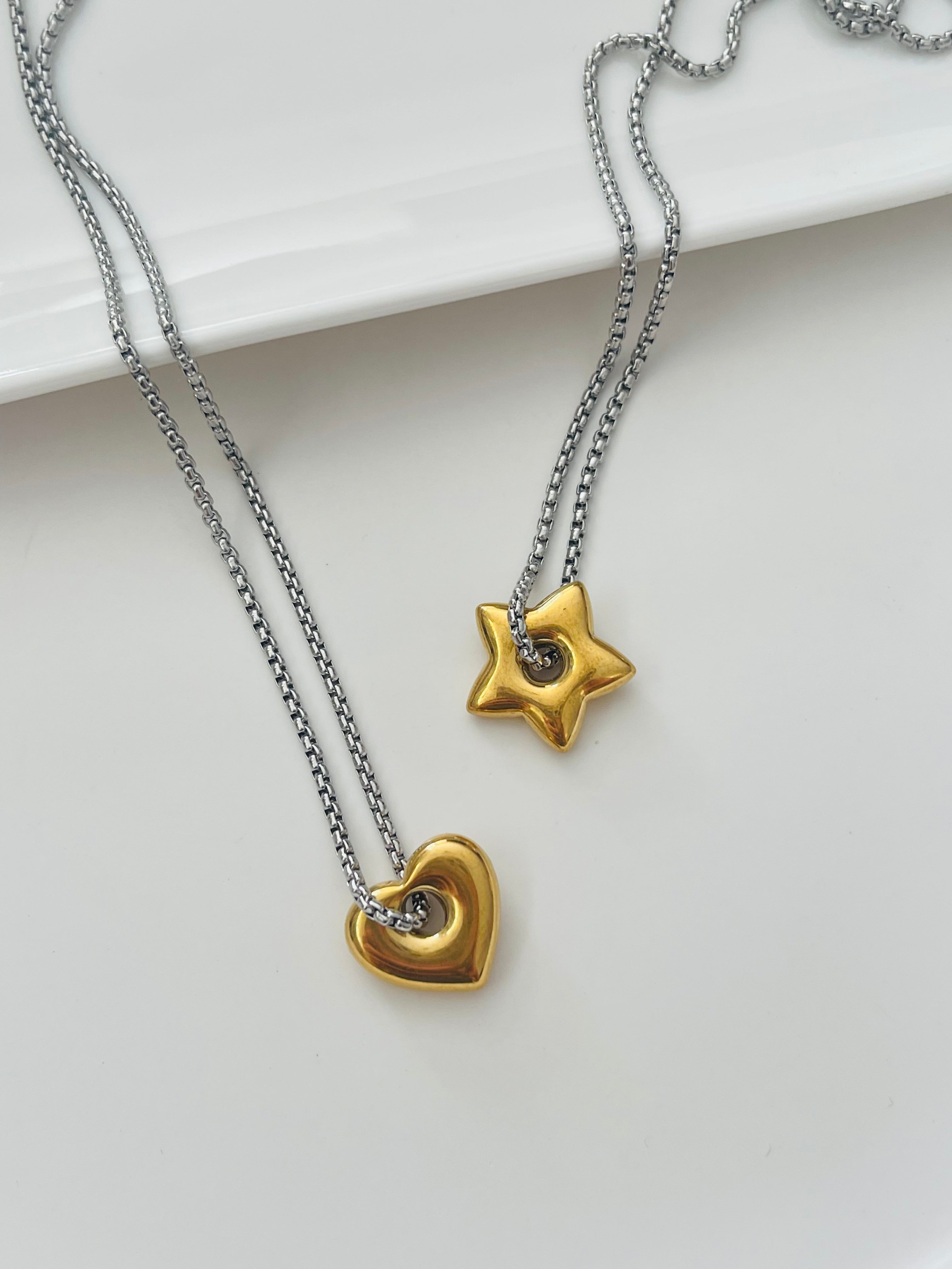 Heart or Star Chain SS