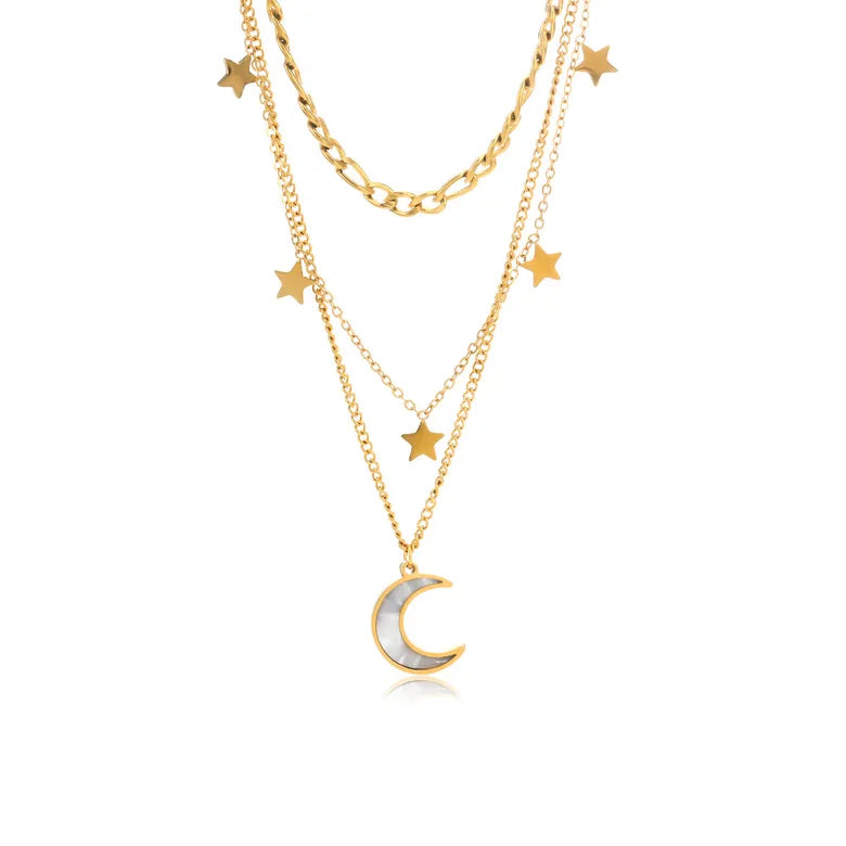 Moon Star • Triple Chain