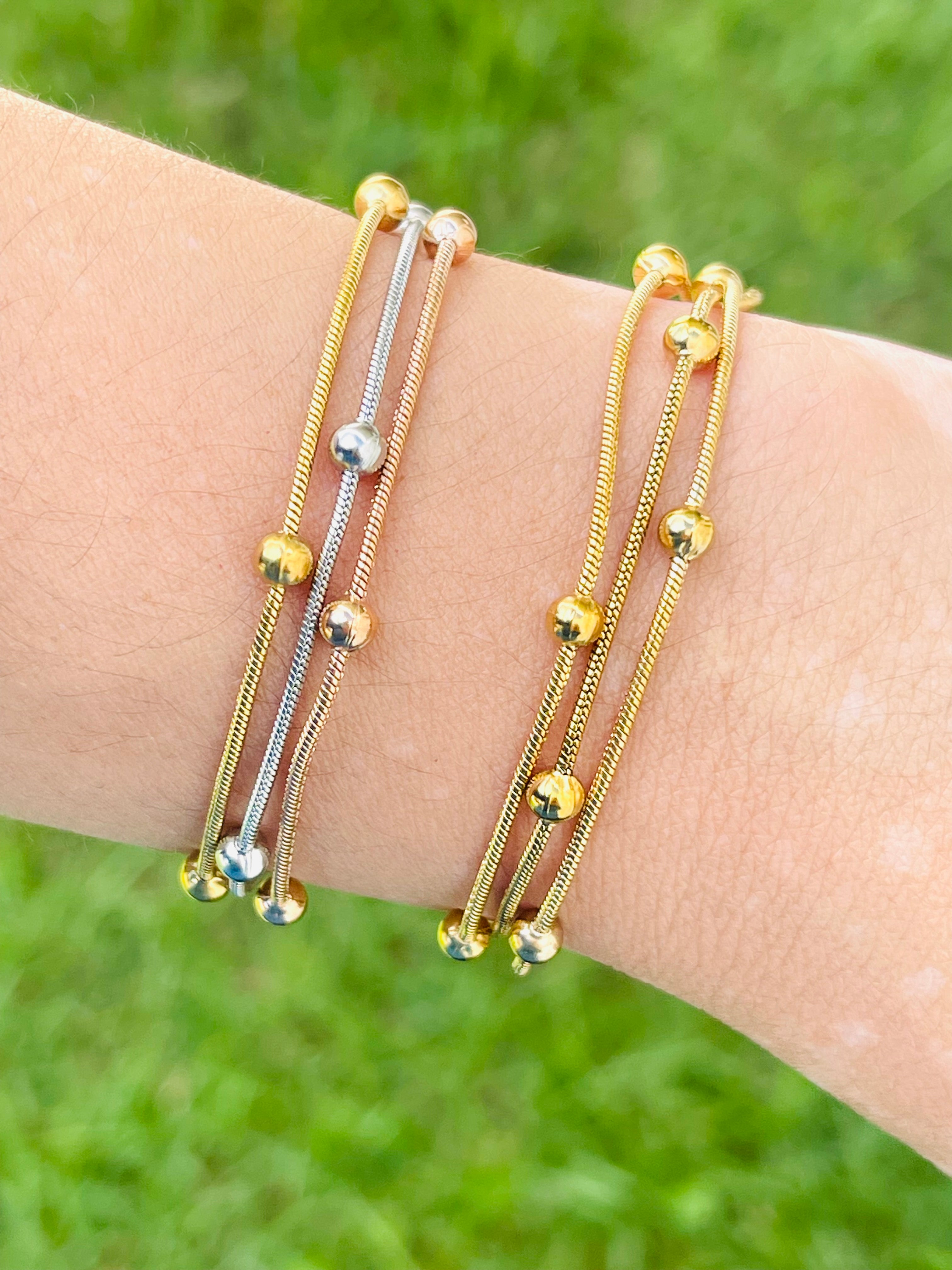 Triple Dots Chain Bracelets 2.0