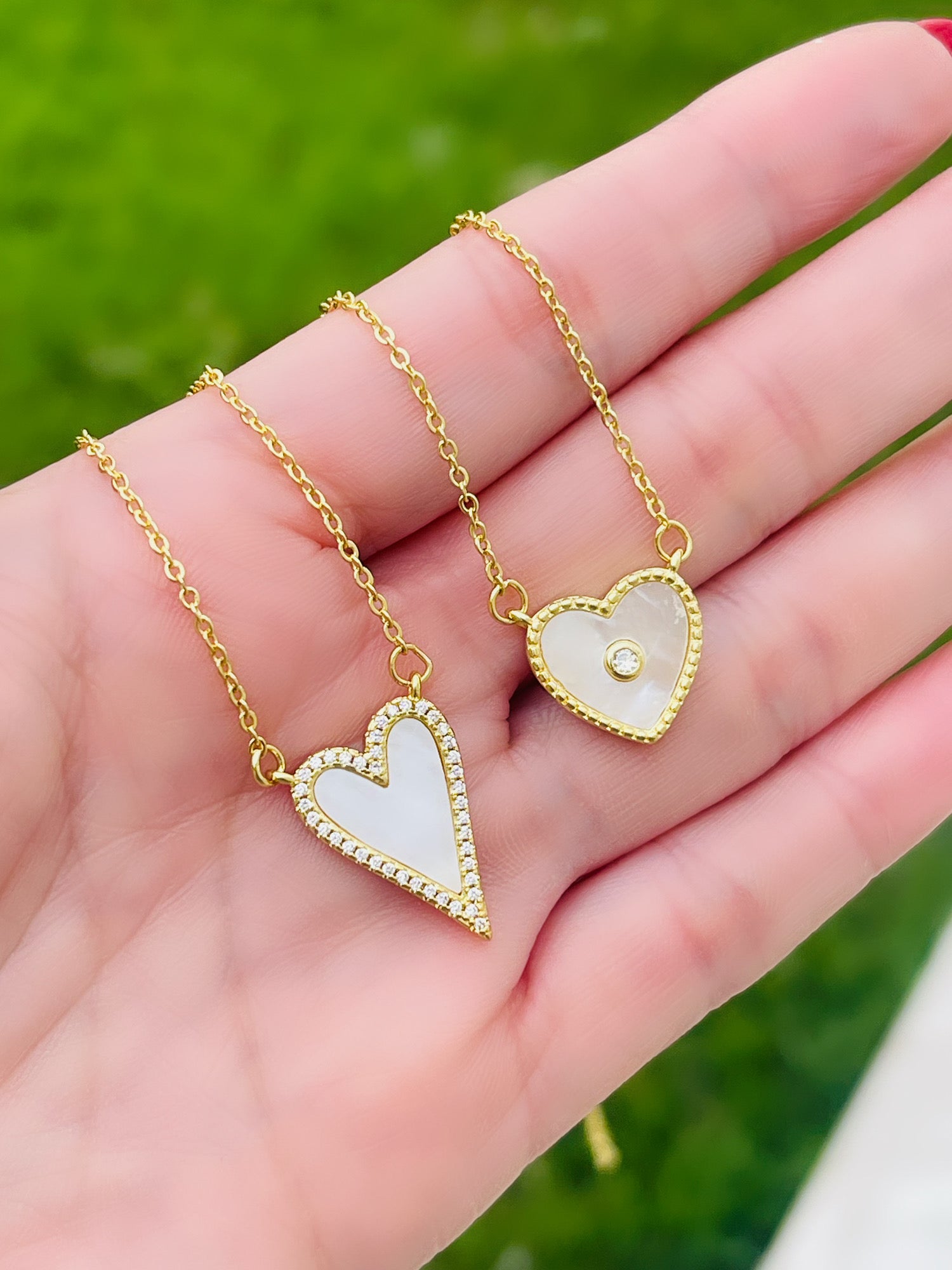 Pearl Heart Chain