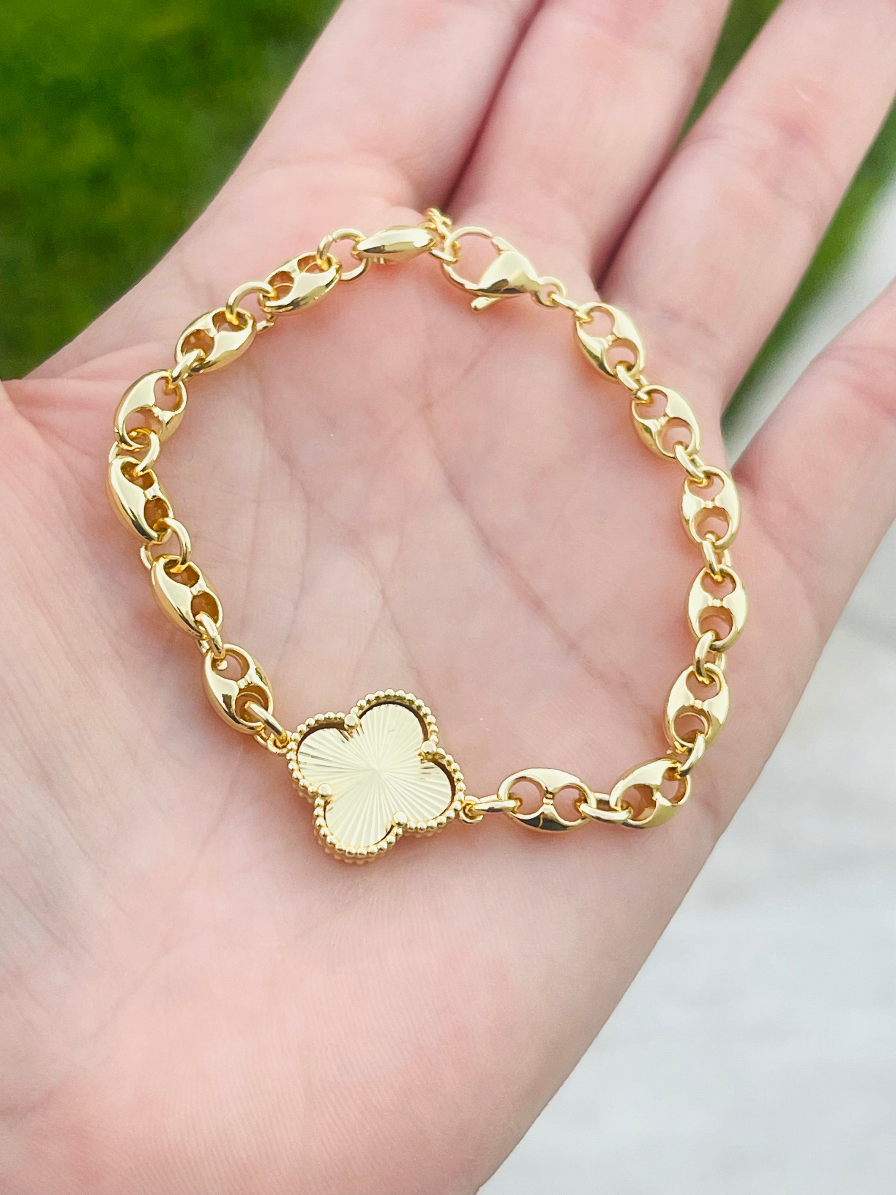 Gold Flower Bracelets!