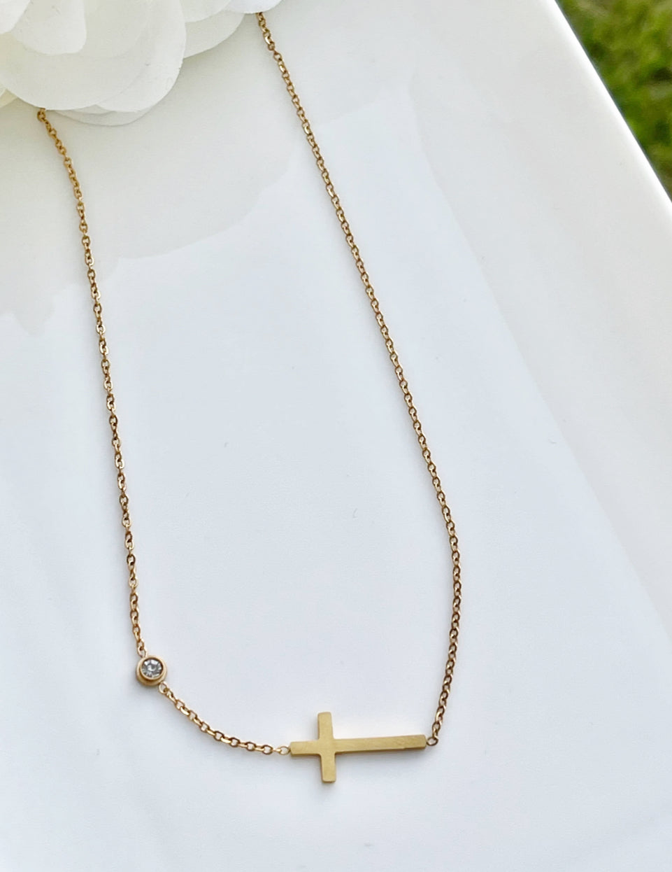Stainless Steel Cross Chain