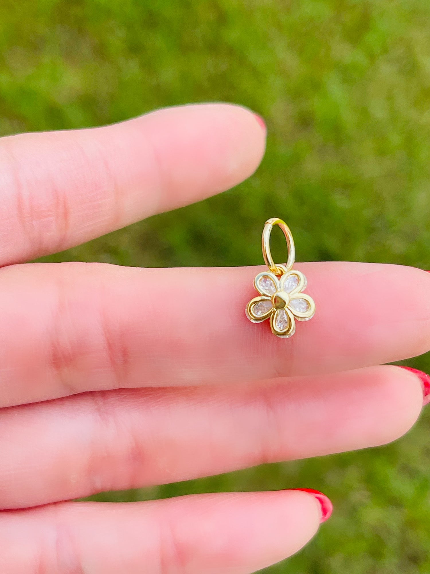 Crystal Flower Charms