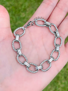 SS Silver Twist Bracelets