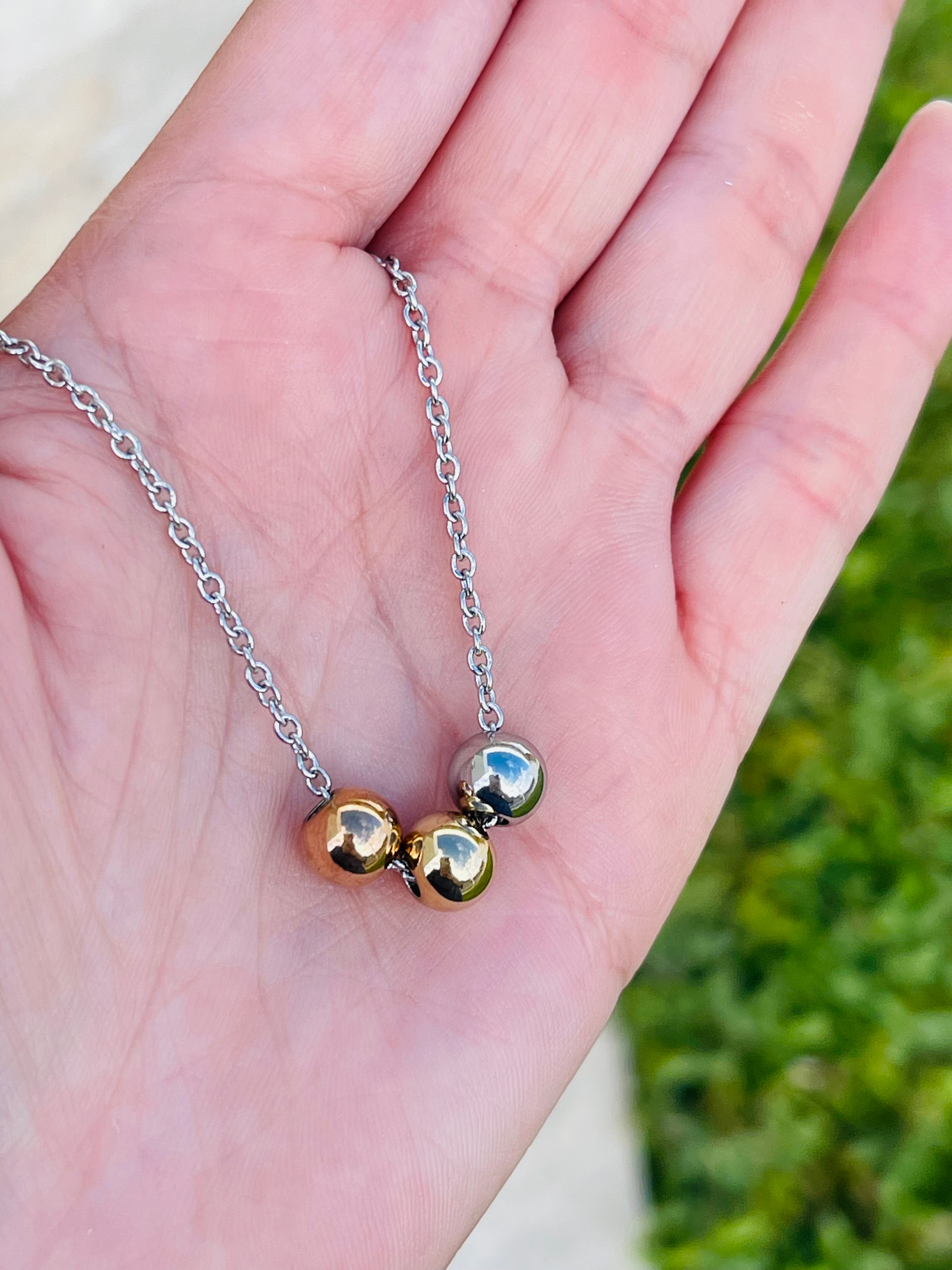 Three Tone Ball Chain