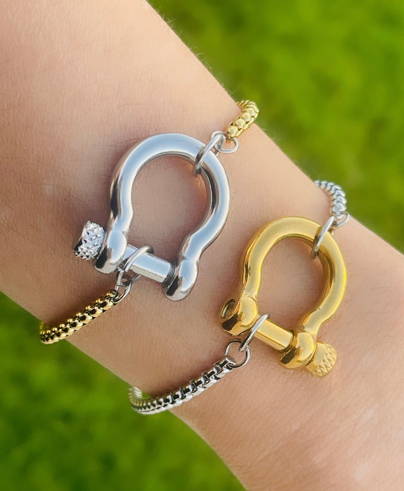 Two Tone Box Bracelets