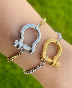 Two Tone Box Bracelets