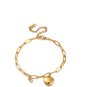 SS Heart Bracelet
