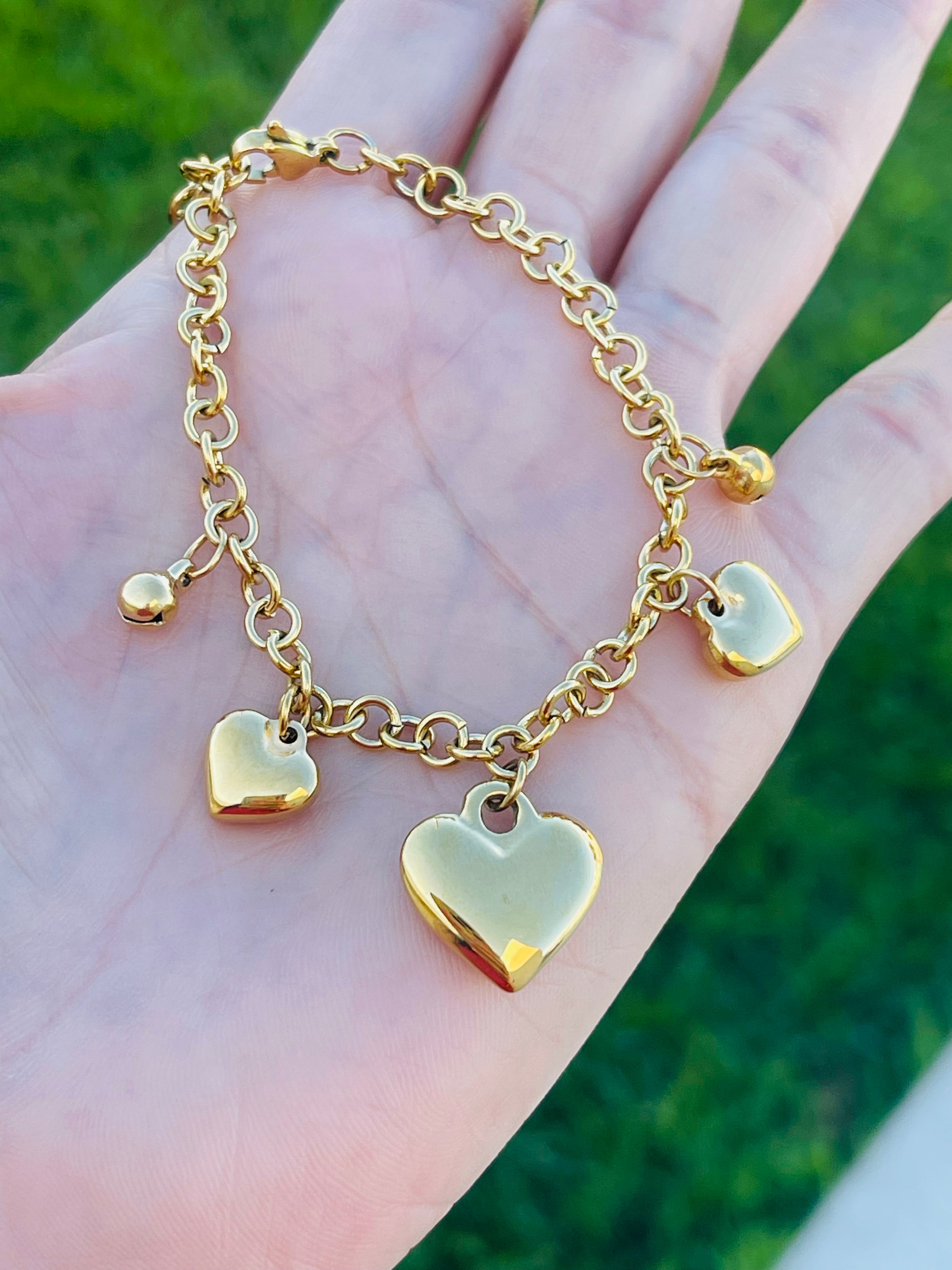 SS Heart Bracelets