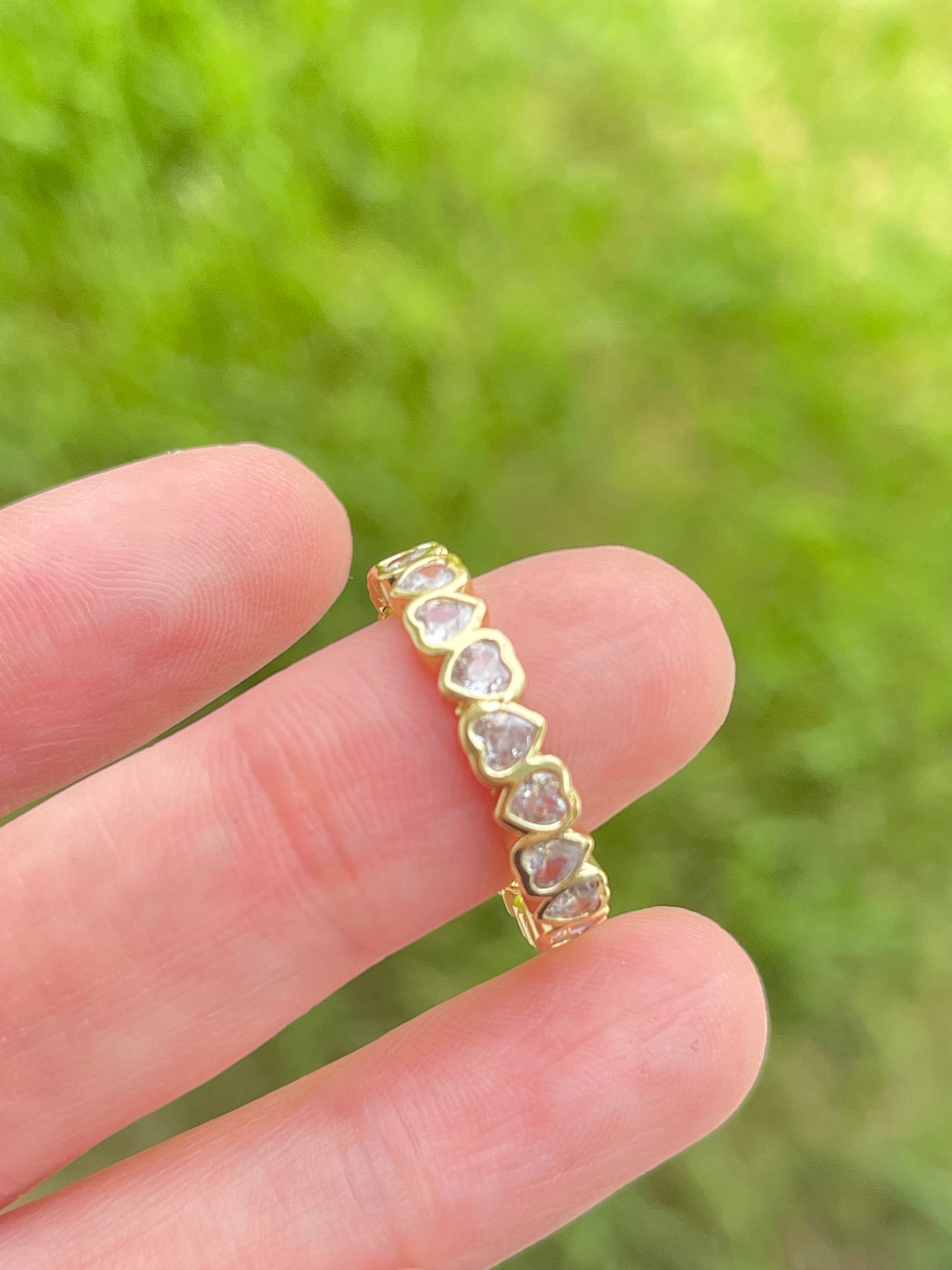 Crystal Heart Ring