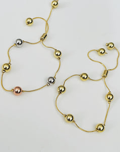 Three Tone or Gold Adjustable Bracelets