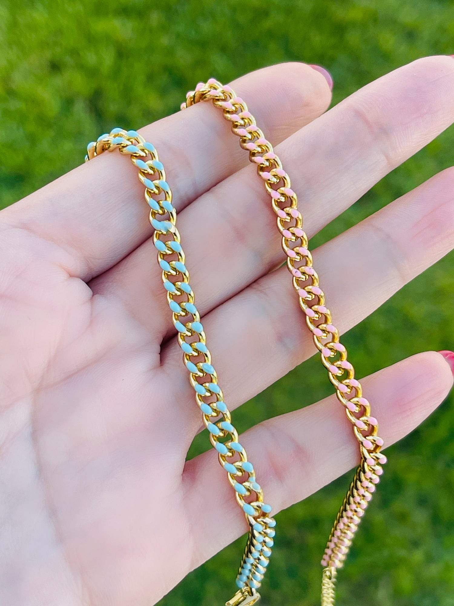 Mini Cuban Bracelets (Enamel)
