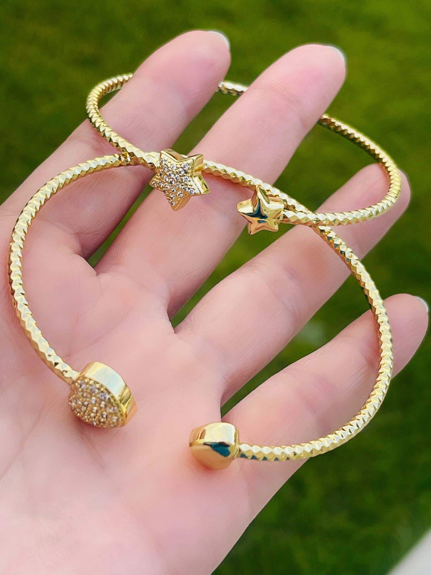 Bright Star or Heart Bangle