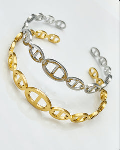 SS Oval Bangle 6.0