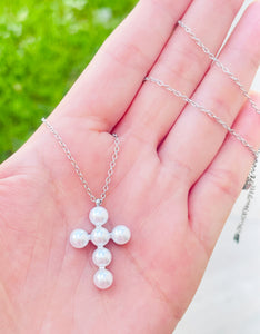 Pearl Cross Chain