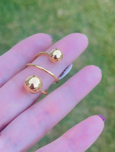 SS Double Ball Ring (size 7)