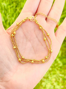 Ball • Triple Chain Bracelets