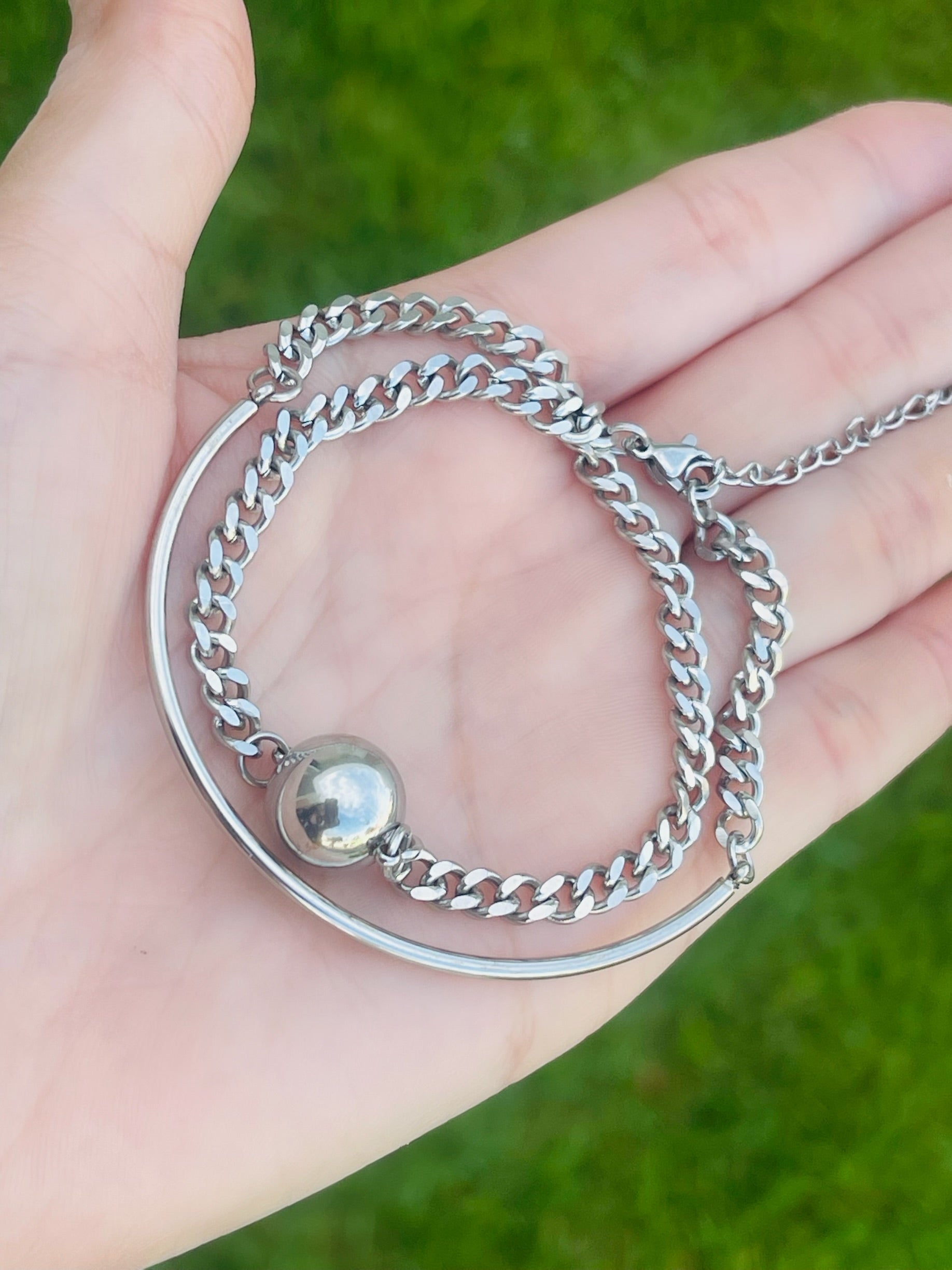 SS Ball Double Bracelets