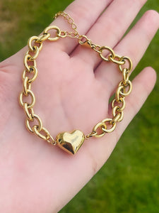 Golden Heart Bracelets