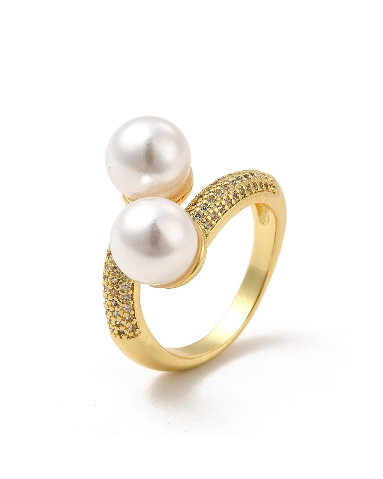 Double Pearl Ring