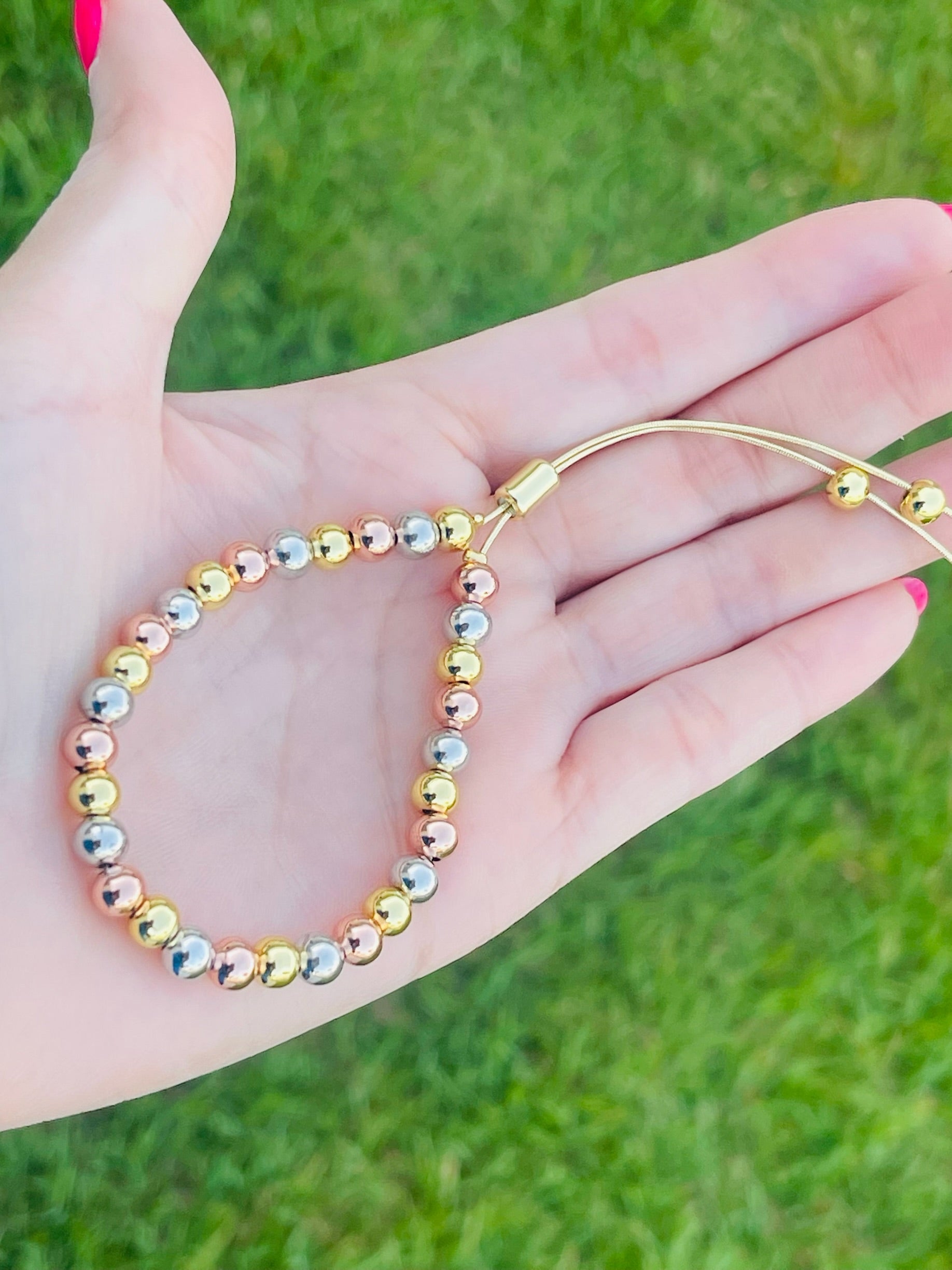 Three Tone Adjustable Bracelets