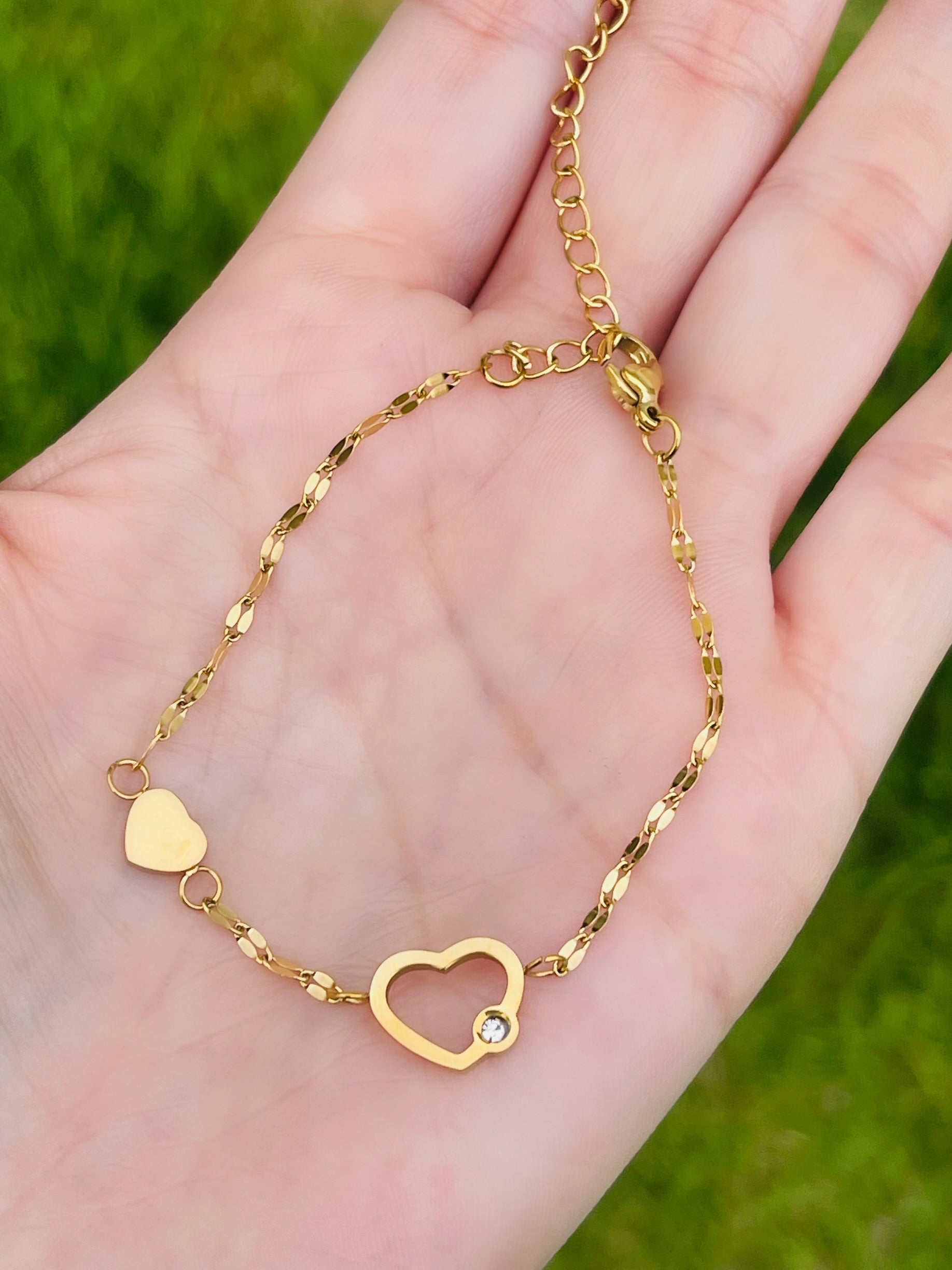 SS Heart Bracelets
