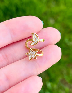 Moon Star Ear Cuff