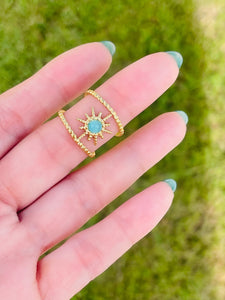 Turquoise Sun Ring