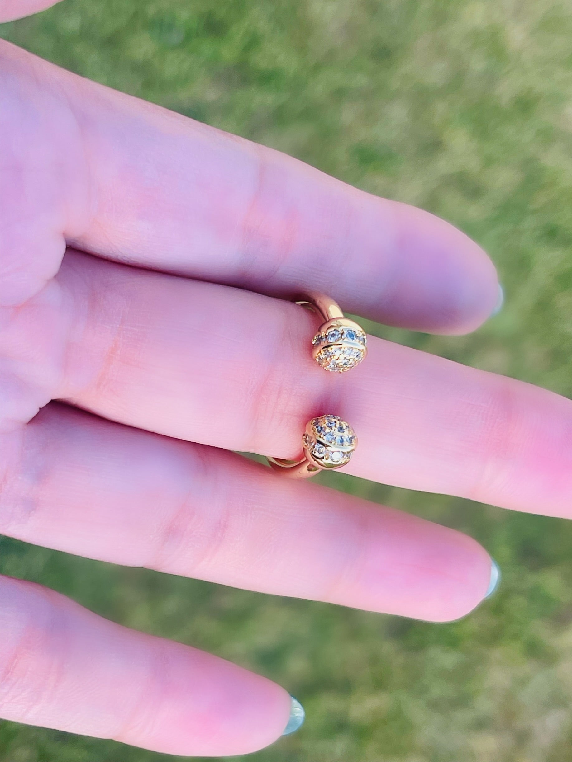 Double Bright Ball Ring