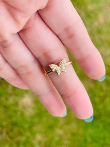 Bright Butterfly Ring