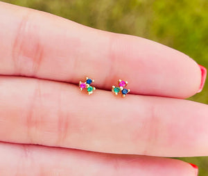 Three  Little Point Earring