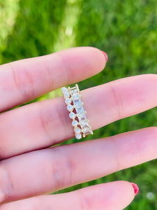 Bright and Pearl Band Ring