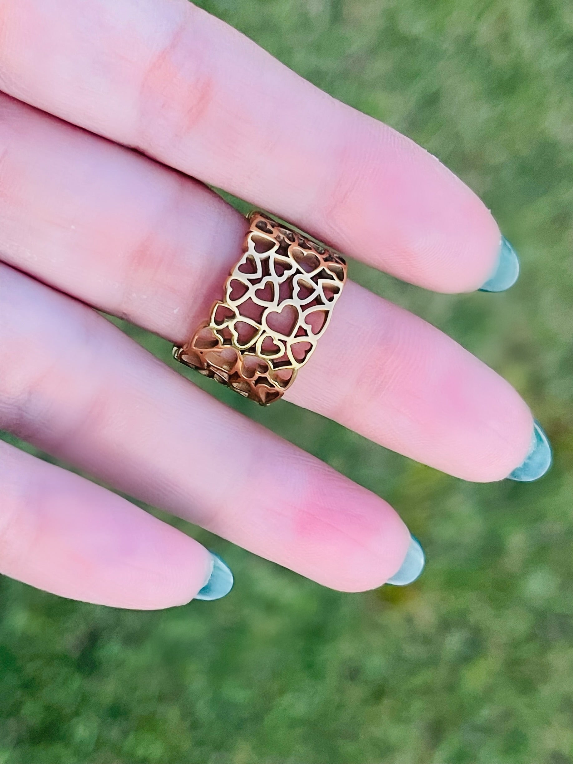 SS Heart Band (Only size 7)