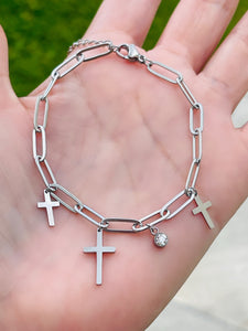 SS Cross Bracelets