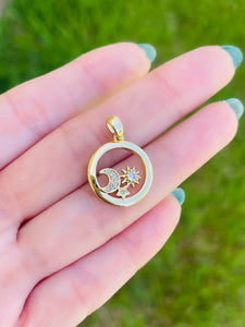 Sun Moon Star Charm