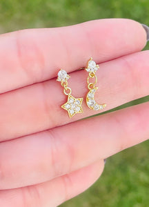 Asymmetric • Star/Moon Earring
