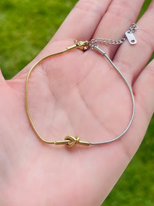 Two Tone Knot Bracelets