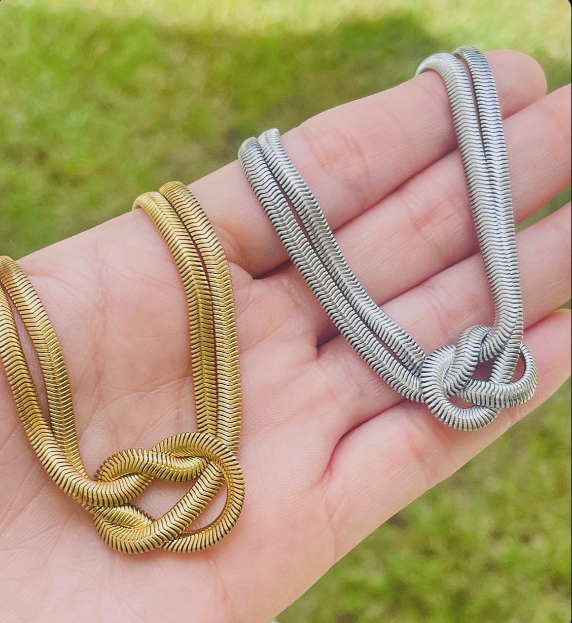 SS Twist Double Snake Chain