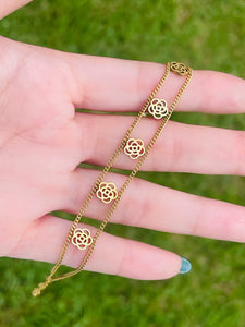 SS Flower Bracelets