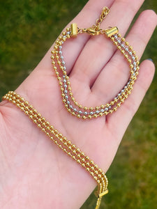 SS Triple Ball Bracelets