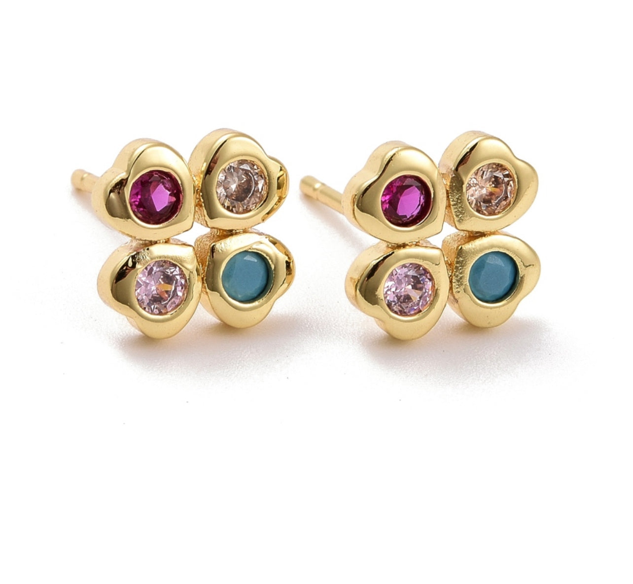 Multicolor Heart Earring