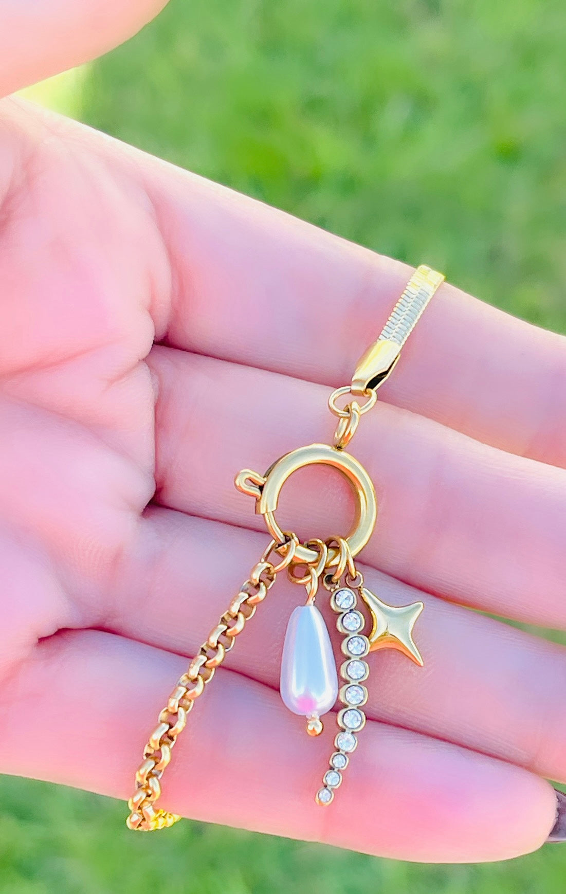 Snake Bracelets with Charms